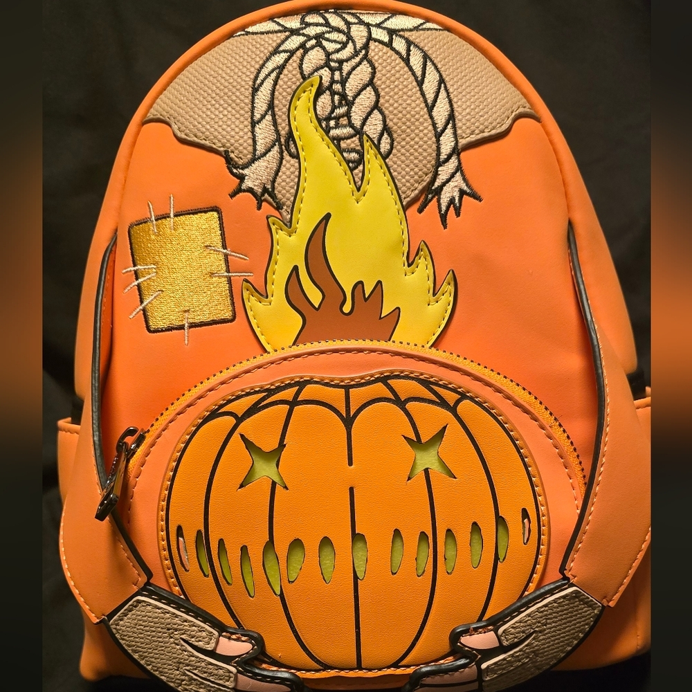 Loungefly Orange Trick or Treat Backpack